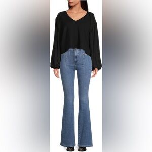 Free People Kathy Tee for Women - 100% Cotton - Loose Fit - Cropped. Size Small